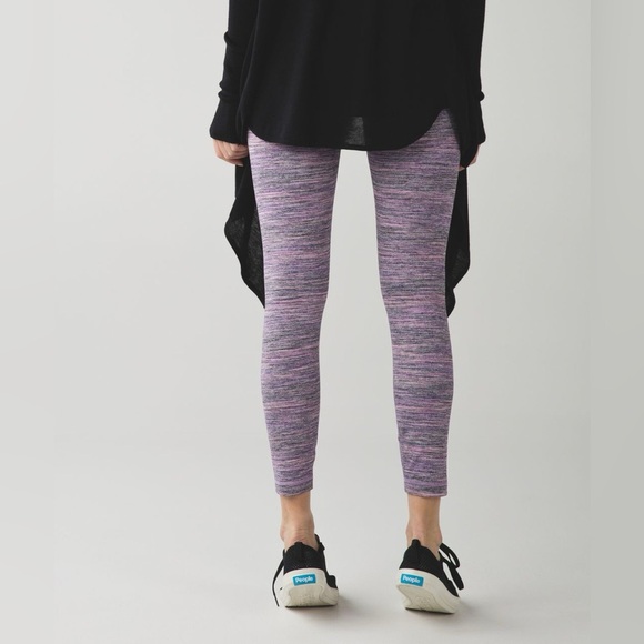 Lululemon High Times Pant in Space Dye Camo Tender Violet Black Grape Size 8 - Picture 2 of 9